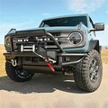 Water World BR002T Bronco Front Winch Bumper, Black WA3576734